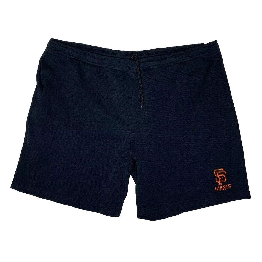 Genuine Merchandise San‎ Francisco Giants Mesh Shorts Black Logo Size Large
